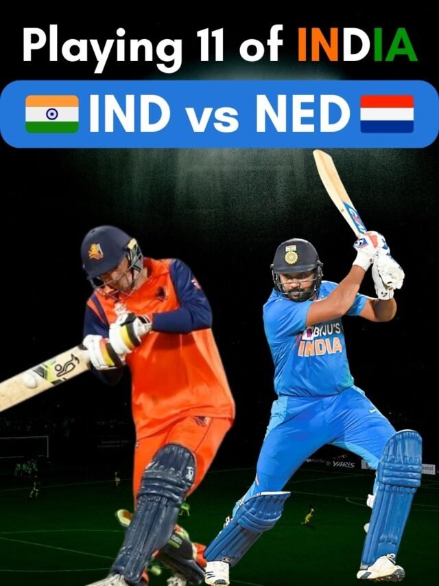 Team INDIA Playing 11 for INDIA vs Netherlands Match | ICC Men's T20 World Cup