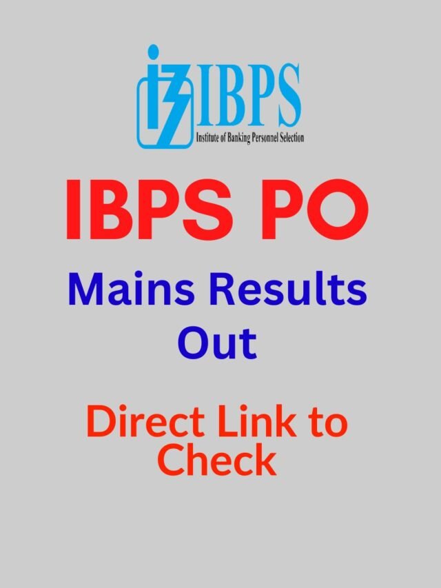 IBPS PO Mains Result 2023, Direct Link