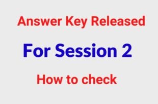 JEE Main Answer Key 2023 for Session 2 Released